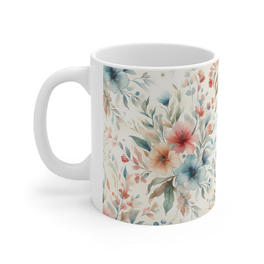 Floral Pattern 11oz Mug